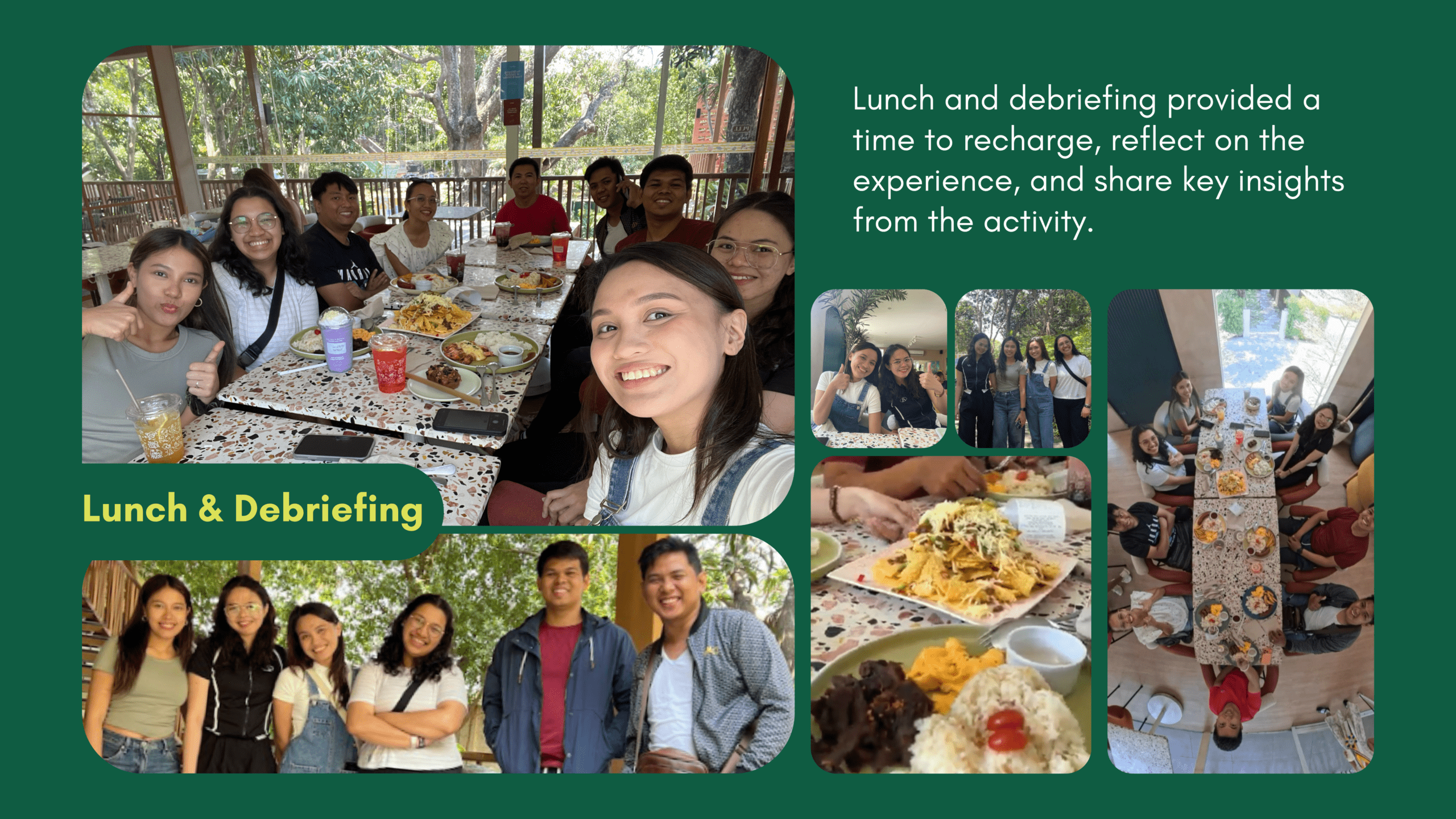 Group of people eating